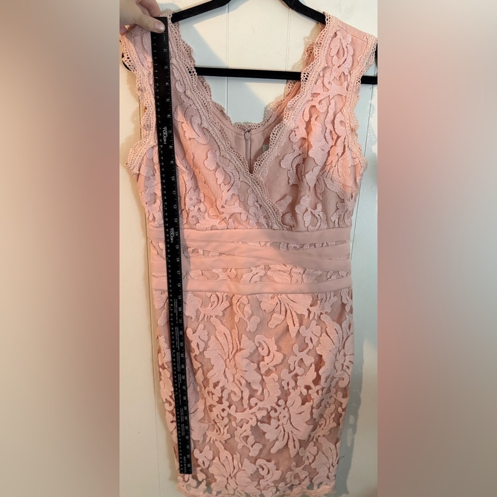 Joseph Ribkoff Pink Lace Dress, Size 10 - Picture 8 of 9